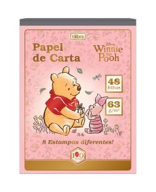 imagem principal do produto Caderno Colado Papel de Carta Pooh 48 Folhas