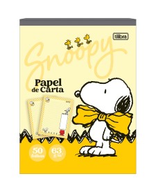 imagem principal do produto Caderno Colado Papel de Carta Snoopy 50 Folhas