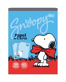 imagem principal do produto Caderno Colado Papel de Carta Snoopy 50 Folhas