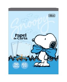 imagem principal do produto Caderno Colado Papel de Carta Snoopy 50 Folhas