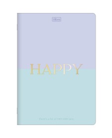 imagem principal do produto Caderno Colegial Grampeado Flexível Happy 32 Folhas