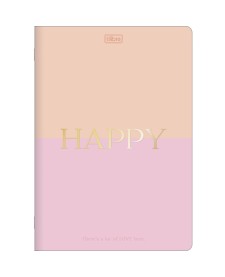 imagem principal do produto Caderno Colegial Grampeado Flexível Happy 32 Folhas