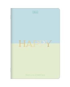 imagem principal do produto Caderno Colegial Grampeado Flexível Happy 32 Folhas