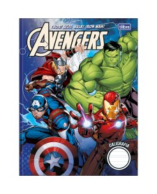 imagem principal do produto Caderno de Caligrafia Brochura Capa Dura Avengers 40 Folhas