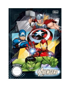 imagem principal do produto Caderno de Caligrafia Brochura Capa Dura Avengers 40 Folhas