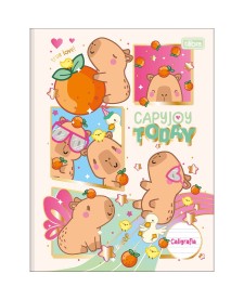 imagem principal do produto Caderno de Caligrafia Brochura Capa Dura Capyclub 40 Folhas