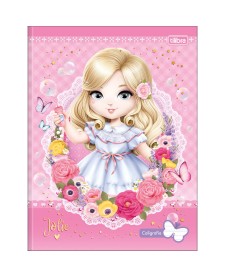 imagem principal do produto Caderno de Caligrafia Brochura Capa Dura Jolie 40 Folhas