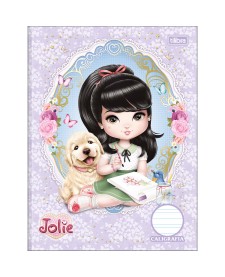 imagem principal do produto Caderno de Caligrafia Brochura Capa Dura Jolie 40 Folhas