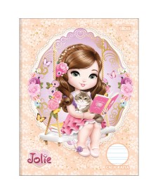 imagem principal do produto Caderno de Caligrafia Brochura Capa Dura Jolie 40 Folhas