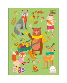 imagem principal do produto Caderno de Caligrafia Brochura Capa Dura Kids Feminino 40 Folhas