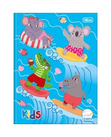 imagem principal do produto Caderno de Caligrafia Brochura Capa Dura Kids Masculino 40 Folhas