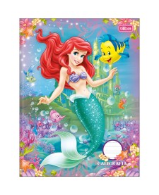 imagem principal do produto Caderno de Caligrafia Brochura Capa Dura Princesas 40 Folhas