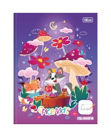 imagem principal do produto Caderno de Caligrafia Brochura Capa Dura Spice Kids Feminino 40 Folhas