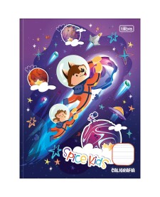 imagem principal do produto Caderno de Caligrafia Brochura Capa Dura Spice Kids Masculino 40 Folhas