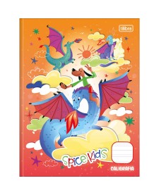 imagem principal do produto Caderno de Caligrafia Brochura Capa Dura Spice Kids Masculino 40 Folhas