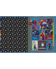 imagem de detalhe produto Caderno de Caligrafia Brochura Capa Dura Spider-Man 40 Folhas