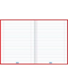 imagem de detalhe produto Caderno de Caligrafia Brochura Capa Dura Universitário D+ Vermelho 96 Folhas