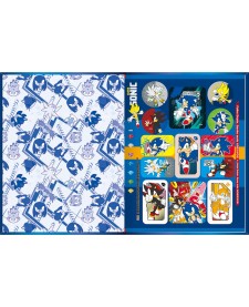 imagem de detalhe produto Caderno de Caligrafia Brochura Capa Dura Universitário Sonic 40 Folhas