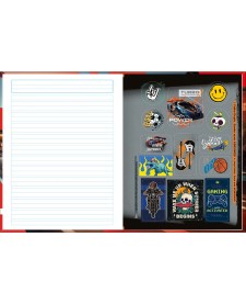 imagem de detalhe produto Caderno de Caligrafia Brochura Capa Dura X-Racing 40 Folhas