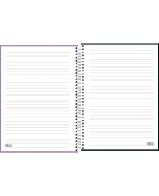 imagem de detalhe produto Caderno de Caligrafia Espiral Capa Dura Universitário Lunix 80 Folhas