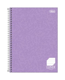imagem principal do produto Caderno de Caligrafia Espiral Capa Dura Universitário Lunix 80 Folhas
