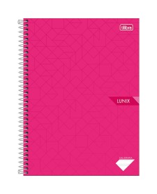 imagem principal do produto Caderno de Caligrafia Espiral Capa Dura Universitário Lunix 80 Folhas