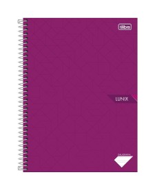 imagem principal do produto Caderno de Caligrafia Espiral Capa Dura Universitário Lunix 80 Folhas