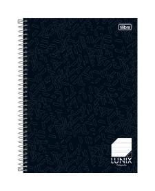 imagem principal do produto Caderno de Caligrafia Espiral Capa Dura Universitário Lunix 80 Folhas