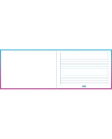 imagem de detalhe produto Caderno de Caligrafia Horizontal Brochura 1/4 Capa Dura Spice Kids 40 Folhas