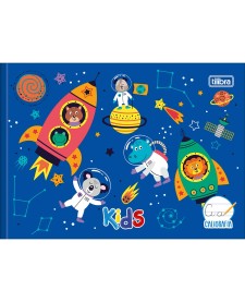imagem principal do produto Caderno de Caligrafia Horizontal Brochura Capa Dura Kids 40 Folhas