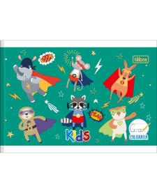 imagem principal do produto Caderno de Caligrafia Horizontal Brochura Capa Flexível 1/4 Kids 40 Folhas