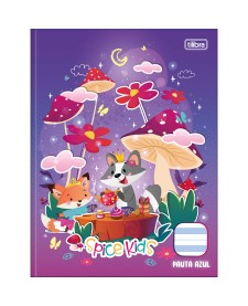 imagem principal do produto Caderno de Caligrafia Pauta Azul Brochura Capa Dura Spice Kids 40 Folhas