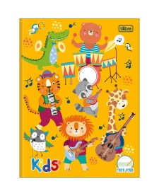 imagem principal do produto Caderno de Caligrafia Pauta Verde Brochura Capa Dura Kids 40 Folhas