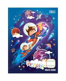 imagem principal do produto Caderno de Caligrafia Pauta Verde Brochura Capa Dura Spice Kids 40 Folhas