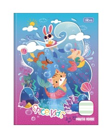 imagem principal do produto Caderno de Caligrafia Pauta Verde Brochura Capa Dura Spice Kids 40 Folhas