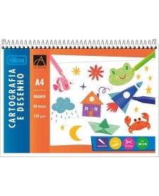 imagem principal do produto Caderno de Cartografia e Desenho A4 Espiral ao Alto Capa Flexível Académie 40 Folhas