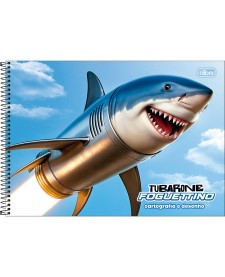 imagem principal do produto Caderno de Cartografia e Desenho Espiral Capa Dura 4-Fun 80 Folhas