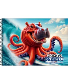 imagem principal do produto Caderno de Cartografia e Desenho Espiral Capa Dura 4-Fun 80 Folhas