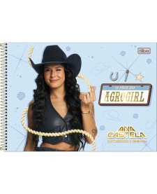 imagem principal do produto Caderno de Cartografia e Desenho Espiral Capa Dura Ana Castela 80 Folhas