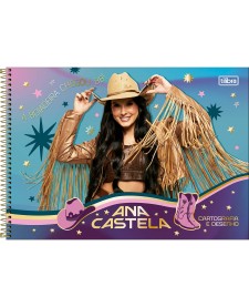 imagem principal do produto Caderno de Cartografia e Desenho Espiral Capa Dura Ana Castela 80 Folhas