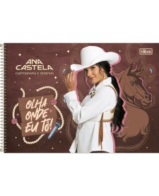 imagem principal do produto Caderno de Cartografia e Desenho Espiral Capa Dura Ana Castela 80 Folhas