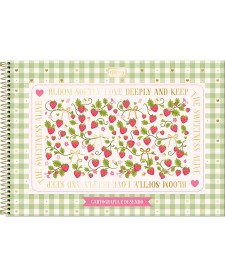 imagem principal do produto Caderno de Cartografia e Desenho Espiral Capa Dura Be Berry! 80 Folhas