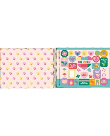 imagem de detalhe produto Caderno de Cartografia e Desenho Espiral Capa Dura Be Nice 80 Folhas