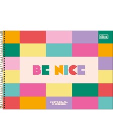 imagem principal do produto Caderno de Cartografia e Desenho Espiral Capa Dura Be Nice 80 Folhas