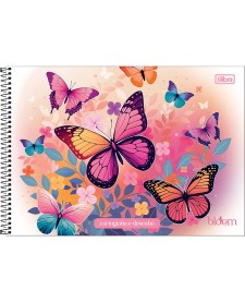 imagem principal do produto Caderno de Cartografia e Desenho Espiral Capa Dura Bloom 80 Folhas