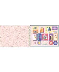 imagem de detalhe produto Caderno de Cartografia e Desenho Espiral Capa Dura Bookland 80 Folhas