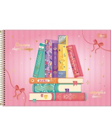 imagem principal do produto Caderno de Cartografia e Desenho Espiral Capa Dura Bookland 80 Folhas