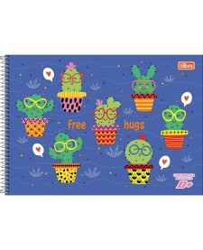 imagem principal do produto Caderno de Cartografia e Desenho Espiral Capa Dura D+ Feminino 96 Folhas