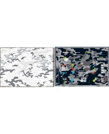 imagem de detalhe produto Caderno de Cartografia e Desenho Espiral Capa Dura Hide 80 Folhas