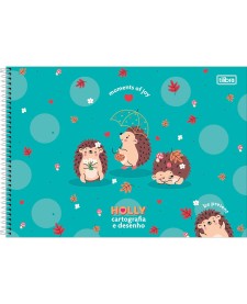 imagem principal do produto Caderno de Cartografia e Desenho Espiral Capa Dura Holly 80 Folhas